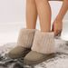 Women's Winter Snow Boots With Thick Sole Faux Fur Lined Round Toe Slip-On High Top Warm Comfortable Casual Shoes Warm Thick Cotton Shoes_vogvips.com