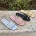 French-Style Niche Fairy-Like Hollow-Out Rhinestone Slide For Women, 2026 Summer Outdoor Fashion Casual Stunning Beach_vogvips.com