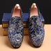 Men's embroidered foot shoes Retro fashion all match casual shoes_vogvips.com