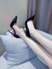 Side Empty Red Sole Nude Heels Women New Spring And Autumn Style Pointed Professional Non Tiring Feet Slim High_vogvips.com