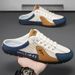 Half Summer New Soft Sole Sports Casual Agan Board Shoes Slip-On Loafers Men's Slippers_vogvips.com