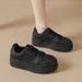 Platform White Shoes Women's Board Shoes 2026 Early Spring New Korean Version Versatile Student Sports And Leisure Shoes Women's Dirty Shoes_vogvips.com