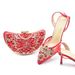 Vintage diamond set stiletto sandals with dinner bag set Fashion design rhinestone evening wear_vogvips.com