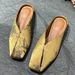 Women's Shoes Printed Single Shoes For Women, French Style Flat Elegant Closed Toe Half Length Slippers For Outdoor Wear._vogvips.com
