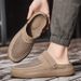 Men's Summer Breathable Hole Shoes, Mesh Hollow Double-Wear Sandals, Beach Shoes, Large Size 47-48_vogvips.com