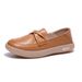 First-layer Cowhide Two-way Wear White Casual Sneakers Women, 2026 Spring Autumn Versatile Loafers For Pregnant Women_vogvips.com