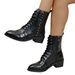 Mid Heel Slim Boots For Women Chunky Heel Winter Side Zipper Plus Size Riding Boots_vogvips.com