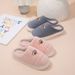 Women's Cotton Autumn Winter Home Use Couple Thick Sole Non-Slip Men's Comfortable Warm Feet Furry Slippers_vogvips.com