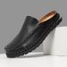 New Arrival Casual Man Moccasins Fashion Designer Muller Shoes Loafe For Men Comfortable Slip-on Half Drag Lazy_vogvips.com