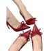 Women's Chic Pointed-Toe Patent Leather High Heels With Bow Detail For Office And Evening Wear Stiletto Heels Sexy Professional Commuter Shoes Summer_vogvips.com