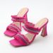 Women's Shoes New Sexy Square Toe Rhinestone Stiletto Heel Sandals, Simple And Versatile Solid Color Plus Size Women's Shoes_vogvips.com