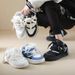 Men's Casual Sneakers - Retro Cross Strap Design, Soft Synthetic Leather, Breathable Low-Top Shoes For Everyday Wear (Black, White, Grey, Blue)_vogvips.com