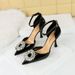 8323-K29 Wind Shallow Mouth Pointed Hollow Sunflower Water Diamond Buckle One Line Sandals Women's High Heels_vogvips.com