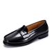 Summer New British Style Set Foot Shallow Mouth Loafers Men's Trendy Comfortable Breathable Genuine Business Casual_vogvips.com