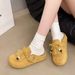 Women's Soft Soled Wedge Sandals Spring Style Suede Tassel Bow Closed Toe Outdoor Wear Thick Sole Birken Style Sandals_vogvips.com