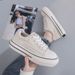 Spring And Autumn New Canvas Female Students Fashion Lace Up Little White Board Shoes Instagram Casual Women's_vogvips.com