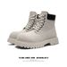 「XGXC」Men's High-top Martin Boots, Outdoor Trendy Work Boots, Thick-soled Desert Boots, Height-enhancing Hiking Shoes, Motorcycle Boots_vogvips.com