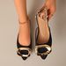 Summer Style Women's Pointed Toe Slippers Metal Design Lightweight Outdoor Wear Suitable Plus Size_vogvips.com