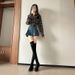Over-the-Knee For Women 2024 New Square Toe Tube Stretch Slim Autumn Winter High Heel Slimming British Style Long Boots_vogvips.com