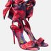 Stiletto Heeled Satin Sandals with round Toe Ankle Strap Bow Roman Open Toe plus Size Women's Shoes_vogvips.com
