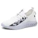 Men Sneakers Low-Top Letter Print Trainers Black White Lightweight Tennis Travel Walk Sport Shoes_vogvips.com
