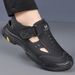 Factory Summer Sandals With Soles Soft Uppers, Casual And Breathable Shoes, Hollow-out New Style Men's Velcro Clogs,_vogvips.com
