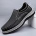 Men's Shoes Slip-on Casual Shoes Rubber Soft Sole Soft Leather Men's Casual Leather Shoes Dad Shoes_vogvips.com