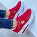 Large Single Shoe Women's Spring And Summer New Flat Bottom Fly Knit Breathable Velcro Casual Mesh Shoes_vogvips.com