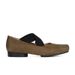 wangjia Wangjia High End Leather Edition Pig Nose Square Toe Distressed Retro Mary Jane Cross Strap Chunky Heel Ballet_vogvips.com