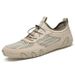 Men's Casual Sneakers Large Size Sewn Leather Mesh Shoes Octopus Men's Shoes Lazy Shoes_vogvips.com