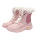 Fleece-Lined Snow Boots Waterproof Thickened Ski Winter Warm Cross-Border Hot-Selling Women's Fashion Versatile New_vogvips.com