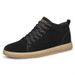 Men's Board Shoes Invisible Inner Height Increase Cm British Style Thick-soled Matte Pigskin Casual Shoes Sports Men's Shoes_vogvips.com
