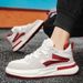 Men's New Summer Casual Versatile Forrest Gump Thick-Soled Dad Soft-Soled Height-Increasing White Fashion Trendy Shoes_vogvips.com