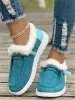 Cozy 2025 Collection Plus Size Woolen Casual Shoes Women - Round Headed Winter Boots Ideal For Foreign Markets_vogvips.com
