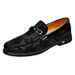 Euro Step Casual Business Leather Shoes Men Height Increase 6CM Spring Cowhide Soft Sole Slip-On Lazy Trendy Loafers_vogvips.com