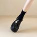 Black British Style Women's Leather Shoes 2025 Spring Autumn New Mary Jane Slip-On Loafers Fashion Versatile Round Toe_vogvips.com