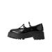 2025 New Arc De Triomphe Loafers Platform Mary Round Head Thick Heel Leather Shoes Double Breasted JK Single Shoes_vogvips.com