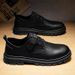 Euro Step 2025 Spring And Autumn New Business Leather British Style Versatile Work Comfortable Soft Sole Casual Height Increasing_vogvips.com