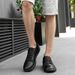 Men's Casual Board Shoes Lace-up Breathable Hollow Men's Small Black Shoes Flat Bottom Hole Breathable Men's Shoes_vogvips.com