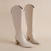 Over-the-Knee Long For Women, Petite Heels, Autumn Women's Shoes, Pointed Toe, Chunky Heel, Slim High Tube Riding Boots_vogvips.com