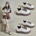 2025 Spring White New Korean Edition Ins Female Students Height Increasing Sports Board Trendy Casual Shoes Street Shot_vogvips.com