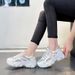 2026 New Spring Women's Dad Shoes, Breathable Mesh Sneakers, Trendy Ins Style, Versatile Casual White Shoes For Students_vogvips.com