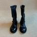 Retro Chic Mid Calf Motorcycle Boots Women's Chunky Heeled Combat Boot With Metal Buckle Design Cool Edgy Street Style Spring_vogvips.com