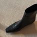 Cowhide Version~Square Toe Genuine Leather Simple Slim For Women, French Gentle Style, Back Zipper, Woven Inner_vogvips.com