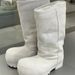 2025 New Solid Color Genuine Leather High Heel Fur Big Toe Thick Sole Fashion Winter Snow Boots_vogvips.com