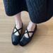 Lancui~ French Style Soft Sole Women's Flat Ballet Shallow Mouth Evening Cross Strap Mary Jane Shoes_vogvips.com