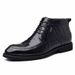 European Warm Series High-top For Men, Fleece-lined Warm Leather Winter New Formal Cotton Shoes, Business Casual Men's Shoes_vogvips.com