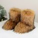 Cross-Border Spring Autumn Winter Furry Snow For Women, Warm Anti-Raccoon Fur, European And American Style, Large Size,_vogvips.com