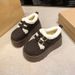 SHLIANG New Women's Winter Fashion Round Toe Designer Snow Boots Lace Up Walking Comfortable Lightweight Short Boots X0065_vogvips.com
