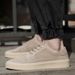 Frosted Pig Eight Leather Men's Casual Suede Men's Shoes Low-top Lace-up Round Head Inner Height-increasing Shallow Mouth Board Shoes_vogvips.com